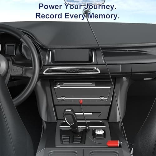 J&D USB A to 12V Cigarette Lighter Adapter Cable, 18W USB A DC 12V Car Socket Converter for Dash Cam, GPS, Driving Recorder, Supports Voltage Display, Durable Red Cord, 1.5 Meter — view 5