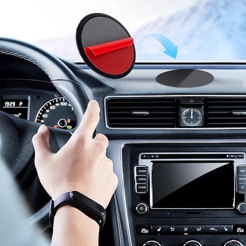 ZORQ Phone Holder Pad - 80mm Diameter Adhesive Sticky Pad for Car | Sticky Phone Mount Firmly Fixed on Dash, Suction Cup Phone Holder Sticky Pad for Car Interior — view 3