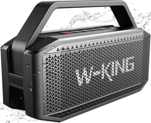 W-KING Loud Bluetooth Speaker, 100W PEAK IPX7 Portable Speakers Wireless