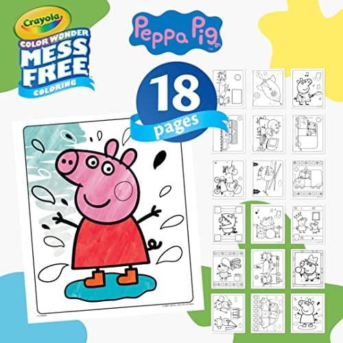 CRAYOLA Peppa Pig Color Wonder Activity Set, Mess Free Peppa Pig Coloring Pages for Toddlers, Travel Activity, Toddler Gifts, Ages 3+ — view 6