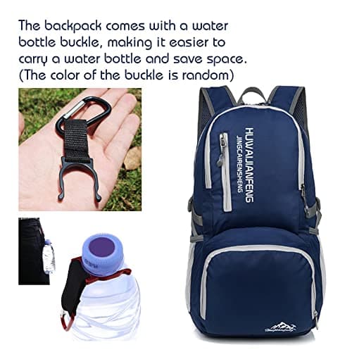 Lywencom 30L Foldable Hiking Backpack Ultralight Waterproof Daypack(Navy) — view 2