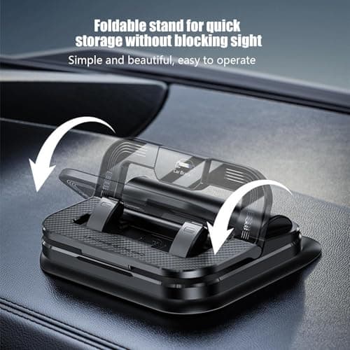 TABSIRAH Car Phone Holder Mount Adjustable Non Slip Suction Base Rack — view 4