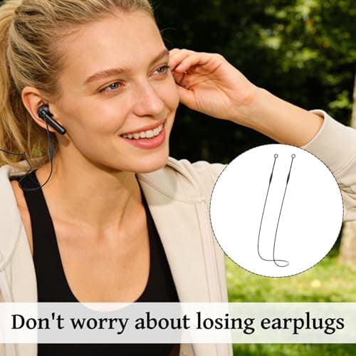 2 Pcs for Loops Earplug Safety Cord, Silicone Magnetic for Loops Ear Plugs, Tug-Resistant Safety Cord with Travel and Sports Daily Use — view 5