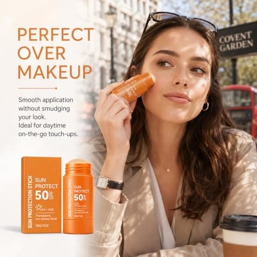 SPF 50 Sunscreen Stick for Face and Body, Factor 50 Sun Cream Roll On, 30g — view 4
