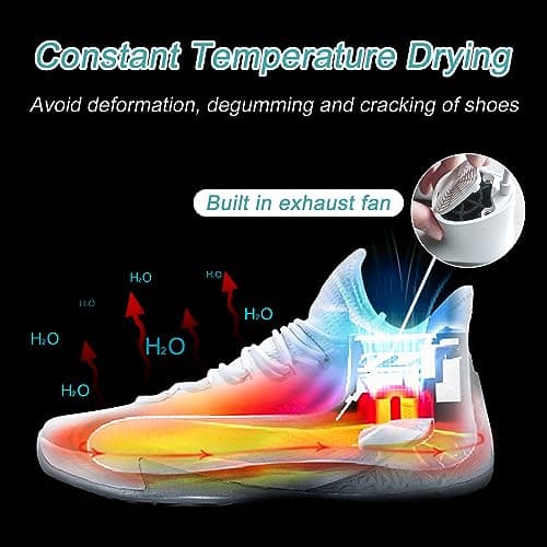 Electric Shoe Dryer and Deodorizer with Timer - Shoes Boots Warmer Socks Gloves Dryer, No Noise Fan | UK Plug — view 2