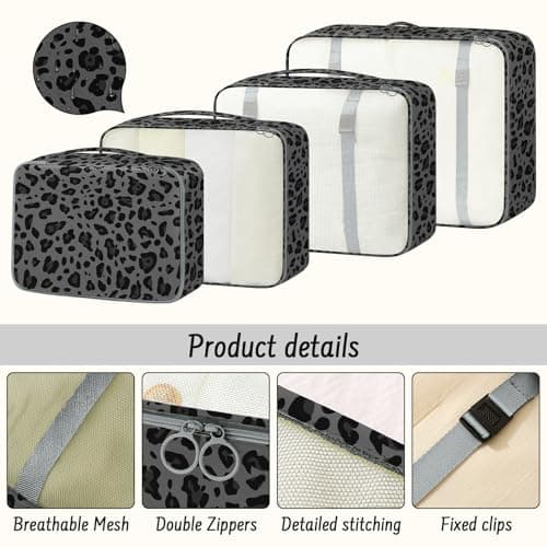MOFELON 8PCS Packing Cubes for Suitcase, Travel Luggage Organisers for Backpack, Waterproof Suitcase Organiser Bags, Travel Essentials Accessories — view 5