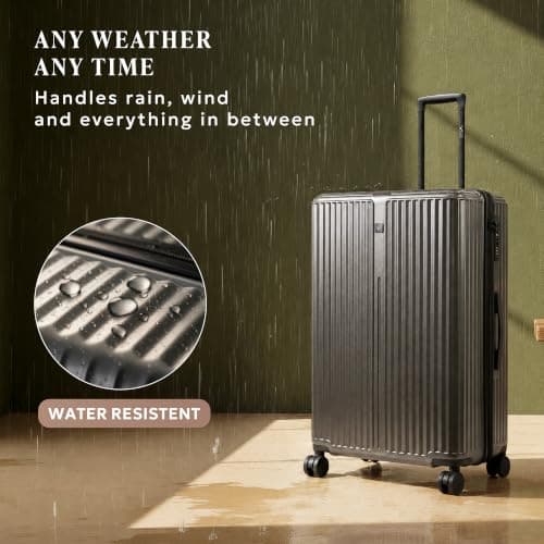 LUGG AirGlide 24 Inch Lightweight Travel Suitcase - Hard Shell Polycarbonate, TSA Lock, Scratch & Water Resistant, Smooth 360° Spinner Wheels & Detachable Interior (66x45.5x27cm), 5 Year Warranty — view 5