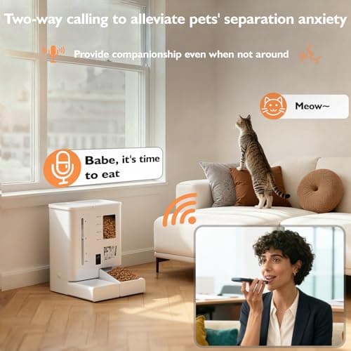 PETLIV Automatic Cat Feeder with 2K HD Night Vision Camera — view 6