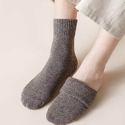 Hocerlu 5 Pairs Thermal Socks for Women and Men, Thick Winter Wool Warm Socks Cosy Boot Socks for Unisex, Size UK 4-8 — view 4