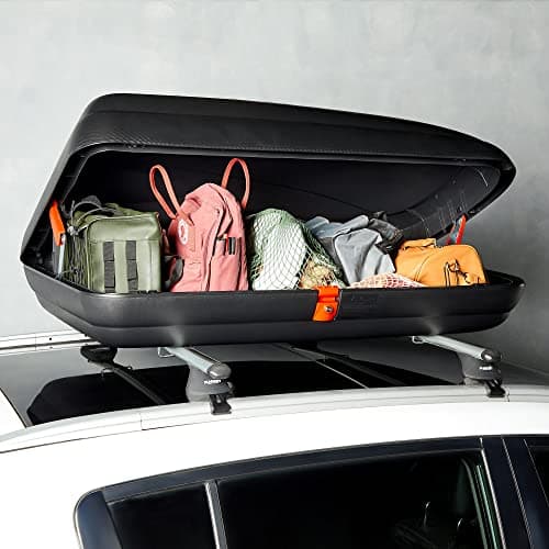 VonHaus Car Roof Box – Hard Rooftop Carrier Storage for Camping, Tents, Bags, Luggage – 320L Capacity Roofbox, Weather Resistant, Carbon Fibre Effect Finish, Central Locking System, Fits Most Cars — view 2