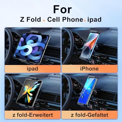 xuenair Z Fold 7 6 5 4 3 2 Car Mount Holder, Secure Clamp, Vent Mount — view 3