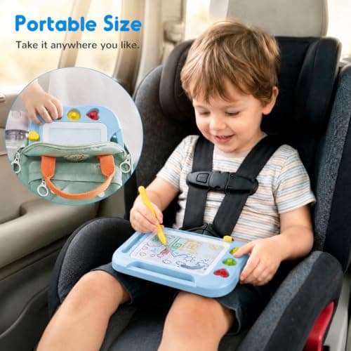 SGILE Magnetic Drawing Board Kids, Toddler Travel Toy Pad, Standard 25x18cm — view 5