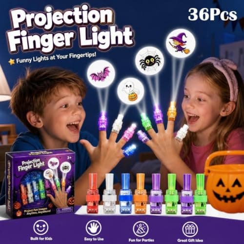 36PCS Halloween Finger Projector Lights, Glow in The Dark Finger Lights — view 2