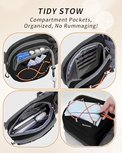 Sportsnew Bum Bag Fanny Pack for Men Women with Water Bottle Holder — view 6