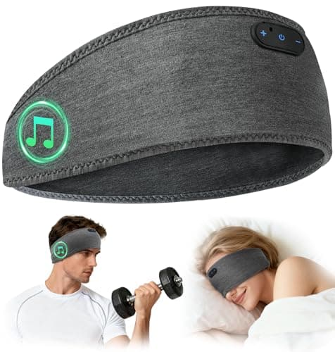 MUSICOZY Sleep Headphones Bamboo Cotton Headband Cool for Side Sleepers
