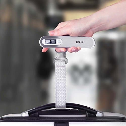 Duronic LS1013 Digital Travel Luggage Scale Weighing Scale Suitcase with Strap and Hook Numeric Display Capacity 50 kg, Luggage Scale — view 2