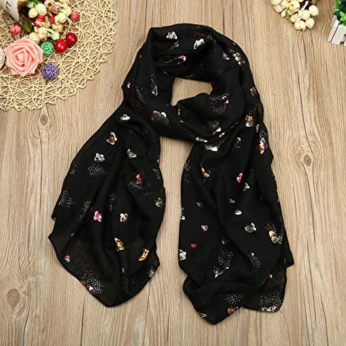 Scarves For Women Lightweight - Floral Print Pashmina Shawl Wrap Stole for Women Accessory — view 2