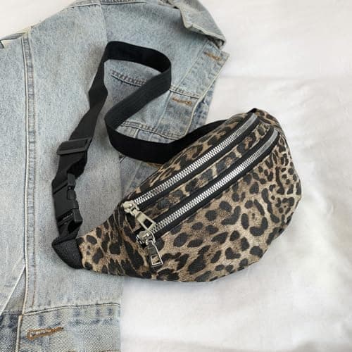 Leopard Print Bumbags for Ladies, Bum Bag Festival with Adjustable Strap — view 4