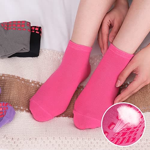 Dacitiery 4 Pairs Pilates Socks Non Slip Yoga Socks for Women 4-7(color2) — view 5