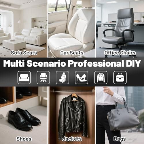 Endhokn Black Leather Repair Kit Fix Scratches Cuts Rips Holes Tears Cracks — view 6