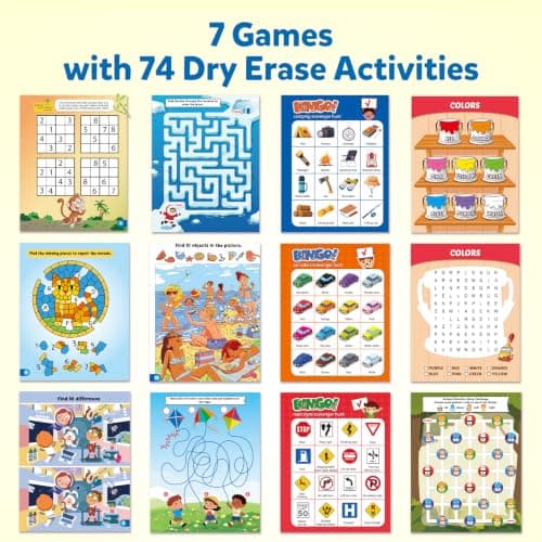 Coogam 4Pcs Activity Travel Maze Book Game for Kids Ages 3-8 — view 2