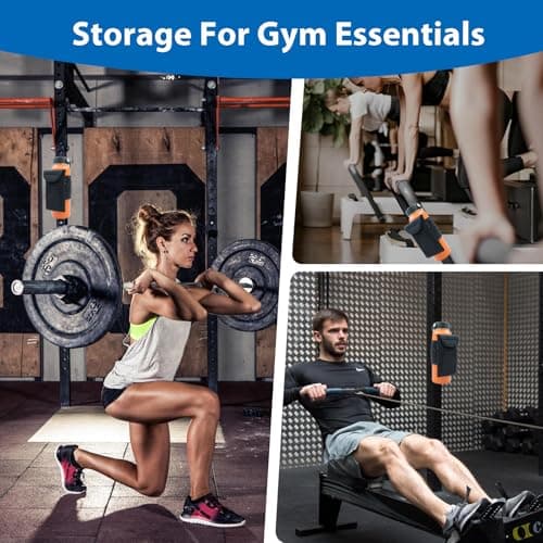 Magnetic Gym Bag Water Bottle Holder with Pockets for Sports Travel Work — view 3
