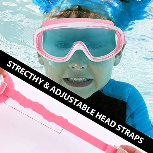 Yizerel 2 Pack Kids Swim Goggles, Swimming Glasses for Children and Early Teens from 3 to 15 Years Old, Wide Vision, Anti-Fog, Waterproof, UV Protection — view 6