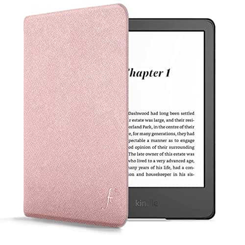 Forefront Cases Case for New Amazon Kindle (16 GB) 6" (11th Generation - 2024 & 2022 Models) - Rose Gold - Slim, Light & Protective, Smart Auto Sleep-Wake Function Cover for Kindle 6"