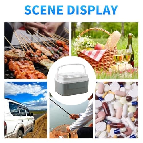 Car Cooler Handle Leakproof Ice Chest Lunch Box Food Drink Beverages — view 5