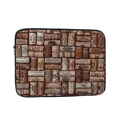 Wine Cork Printed Laptop Sleeve Case 10 Inch - Protective Laptop Cover Bag Shockproof Notebook Computer Bag For Men And Women