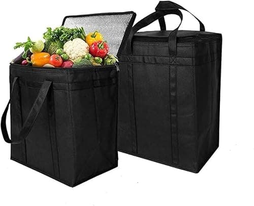 GJFWQC 30L Insulated Food Delivery Bag, Foldable Cooler Bag — view 3