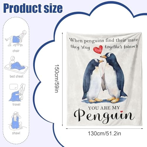 twirush Gift for Her, Anniversary Blanket 150 * 130cm, Romantic Birthday Gifts for Women/Men, Wedding Gift for Wife/Husband/Couple/Girlfriend/Boyfriend — view 2