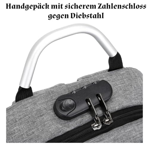 Anti-theft Cabin Bag with Combination Lock, Ryanair Cabin Bags 40x30x15 — view 3