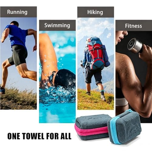 Cooling Towel 2 Pack Instant Cooling Microfibre Sports Towel Quick Dry — view 6
