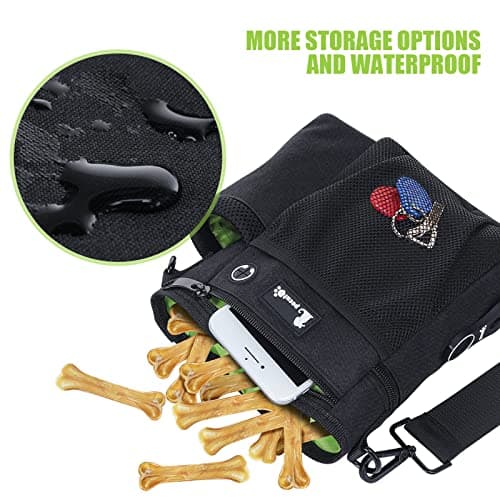 pecute Large Dog Treat Pouch with Water Bottle Holder,Multiple Pockets — view 5