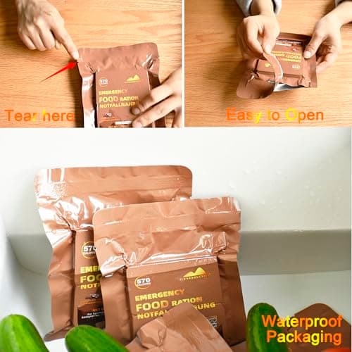 Emergency Food, 20-Year Shelf Life, 570 kcal, 120g, Chocolate Flavor — view 4