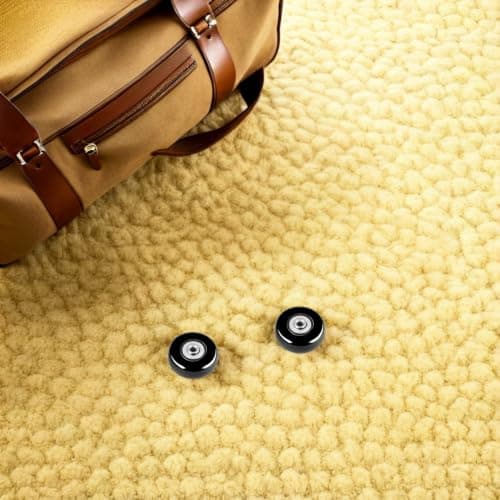 SHERCHPRY Suitcase Wheel Replacement Casters Rubber Luggage Caster Wheels Repair Kit 50x20mm Complete Spare Parts Set for Travel, Silent Environments — view 6