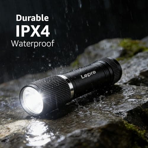 Lepro Small Torches Battery Powered, 2 Pack EDC Torch with Aluminum Body — view 5