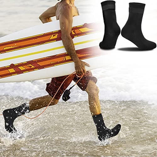 Neoprene Socks For Men Women, Non-Slip, Thermal Water Socks with Straps For Diving Snorkeling Surfing Sailing(XL) — view 2