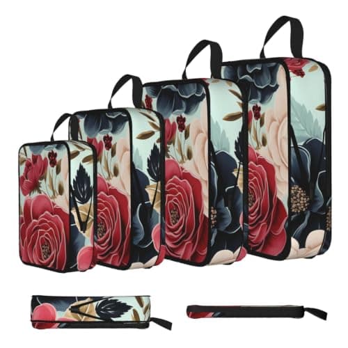 4 Set Compression Packing Cubes Lightweight Expandable Packing Organizers — view 2