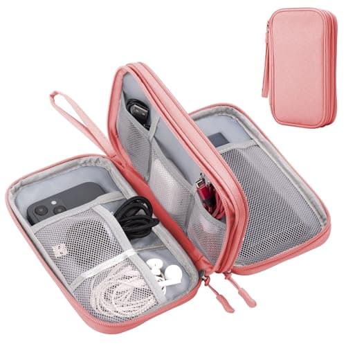 Arae Travel Essentials Electronic Organizer Double Layer - Pink, M