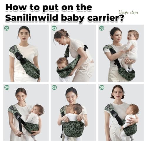 Baby Sling Carrier | Adjustable Front & Back, Adjustable Sling Easy Toddler Carrier Comfortable — view 5