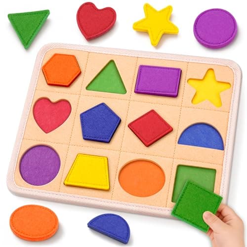 Montessori Toy for 1 2 3 Year Old Boy Girl Gift Puzzle Present Shape Sorter