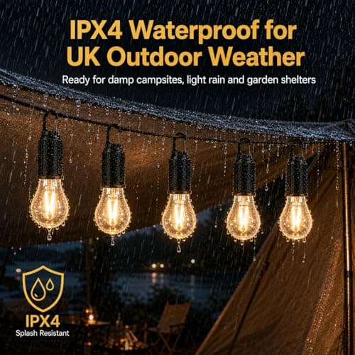 Rechargeable Camping Lights Remote Control,5 Pack Remote Camping Lanterns with 3 Brightness Levels and Timer,USB Waterproof Hanging Tent Lights,Portable Camping Lamps for Tents — view 4
