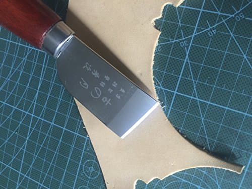 DIY Leathercraft Tool - Wooden Handle Leather Cutting Knife & Shovel for Leather Working (Stainless Steel) — view 5