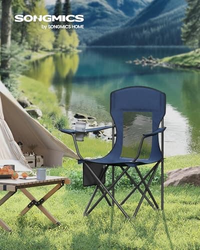 SONGMICS Camping Chairs Set of 2, High Backrest, Weight Capacity 150 kg — view 2