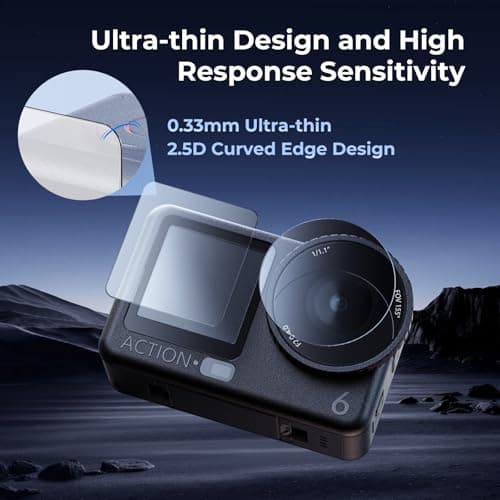 SMALLRIG Screen Protector Kit, Tempered Glass Screen Protector for DJI Osmo Action 6, Ultra-thin and Durable Action Camera Accessory, Sturdy and Scratch Resistant, includes Cleaning Tools, 5892 — view 2
