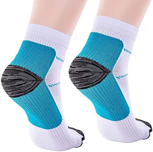 Compression Socks for Women & Men-Upgraded Sport Plantar Fasciitis Arch Support- Low Cut Compression Foot Socks Best for Athletic Sports, Running, Medical, Travel, Pregnancy (6 Pairs) — view 2