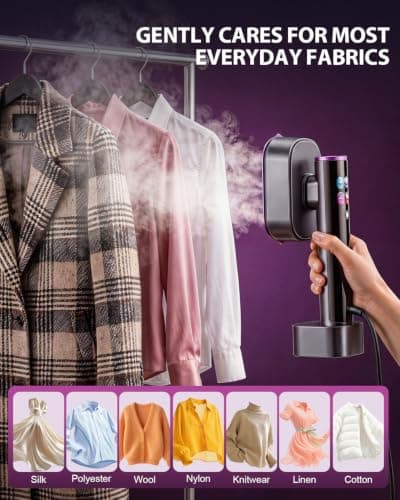 Travel Steamer for Clothes, Dual Voltage 220-240V Clothes Steamer — view 5