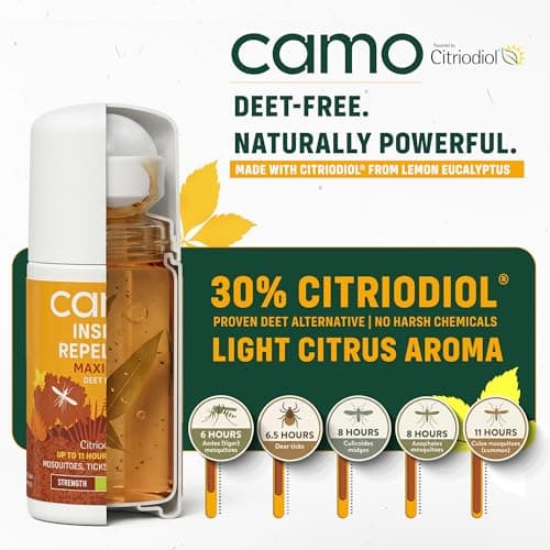 CAMO Maximum Insect Repellent 50ml - Roll-On Repellent for Long-Lasting Protection - DEET Free - Maximum Level of Protection Against Mosquitoes, Ticks & Biting Insects. — view 3